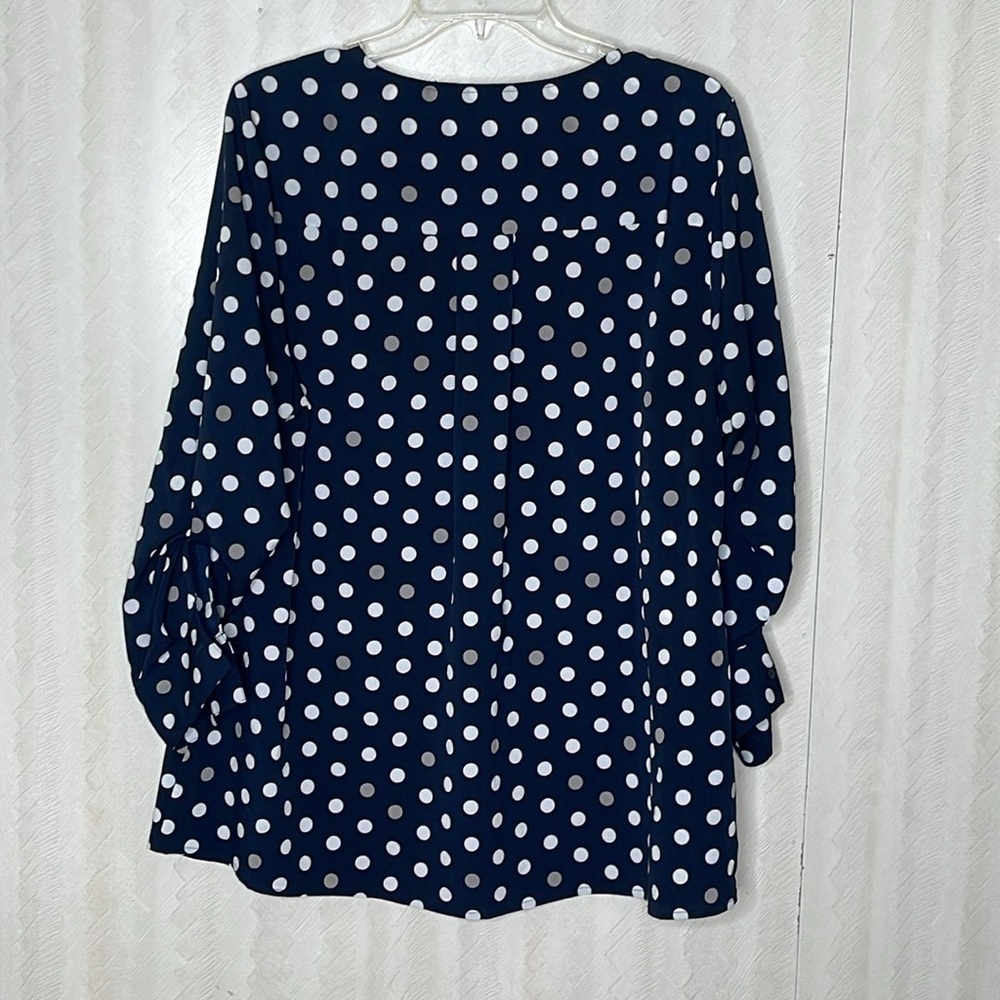 ❤️ LANE BRYANT Polka Dot Blouse Size 14/16 - Picture 3 of 4